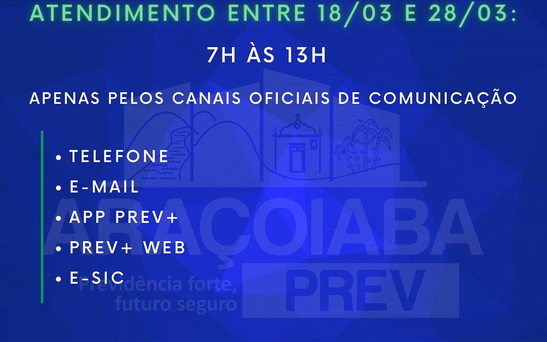 Atendimentos no AraçoiabaPrev